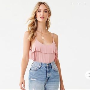 Pink scoop neck cami